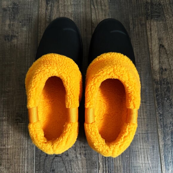 Hunter PLAY SHERPA INSULATED CLOG Black Nomad Orange New Women's Shoes Size 7 - Picture 5 of 10